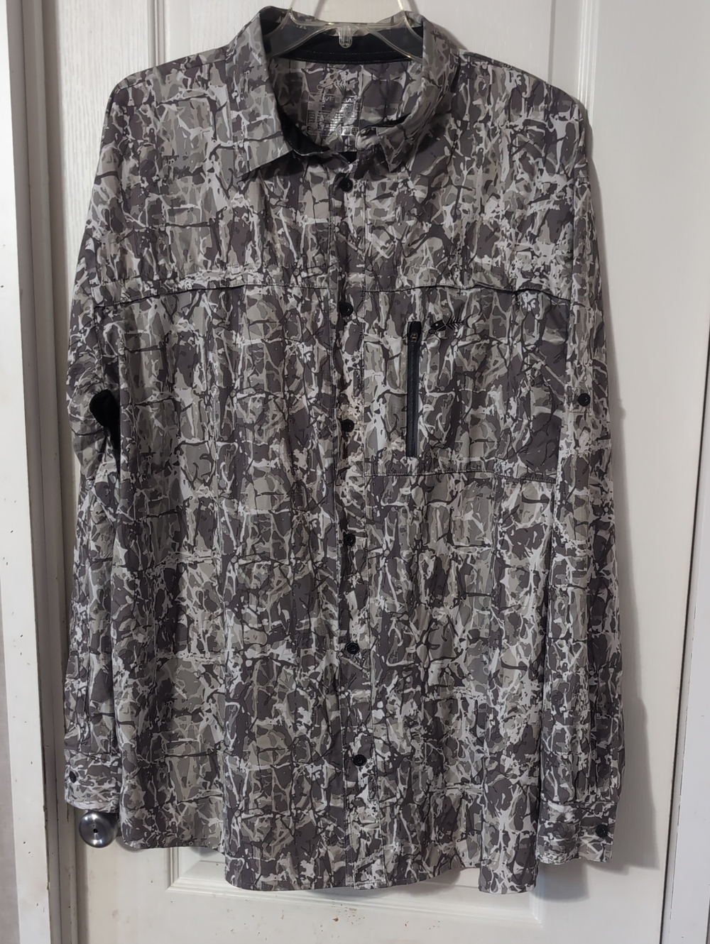 Silver Bait Vented Fishing Shirt Roll Tab Sleeves Mens Sz 3xlt